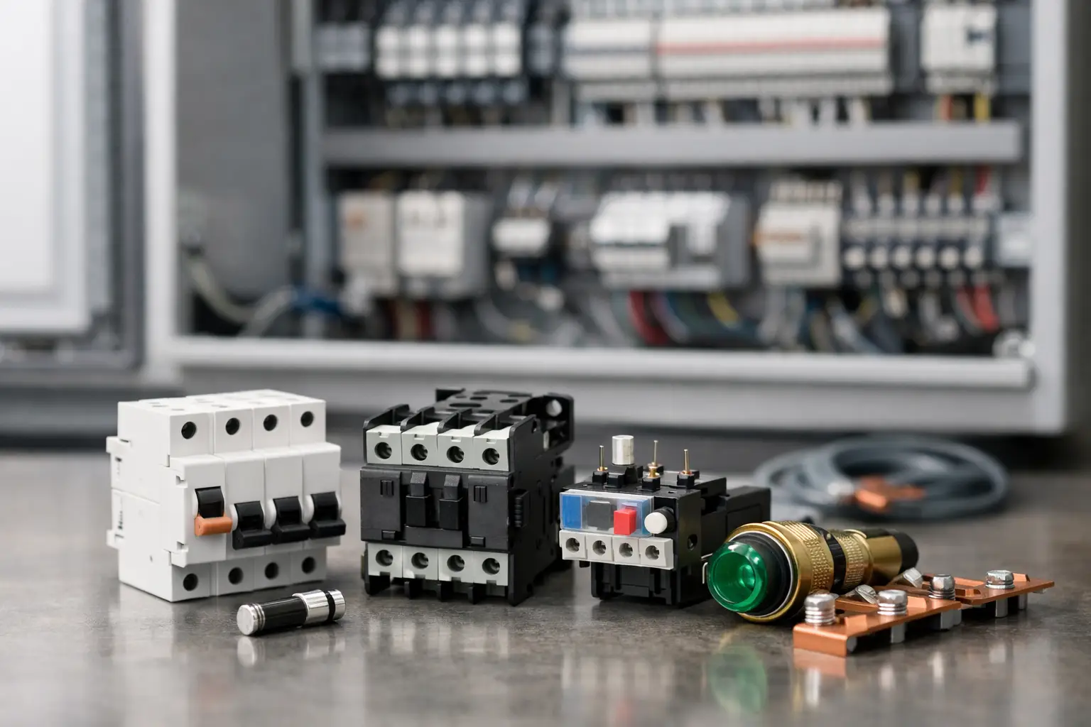 Mejores componentes para tableros eléctricos industriales