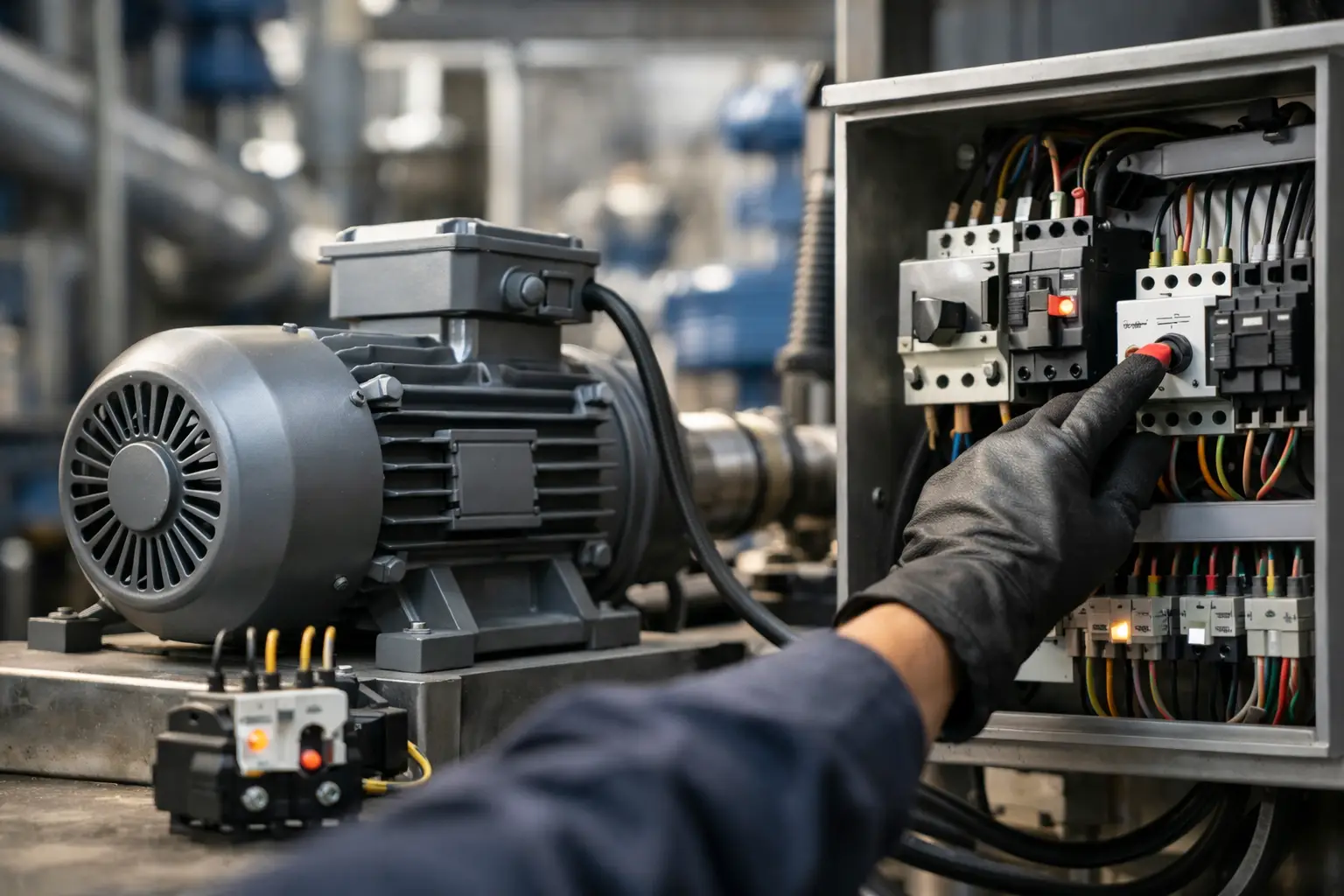 Protección eléctrica para motores industriales