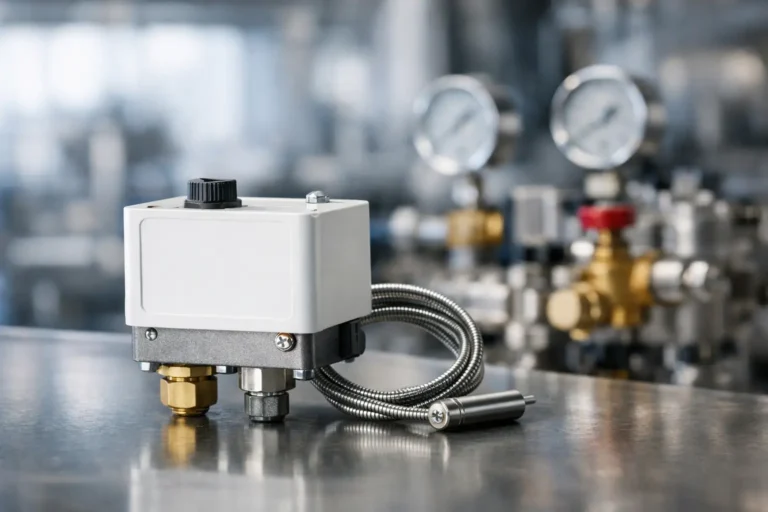 Selección de presostato Danfoss KP industrial