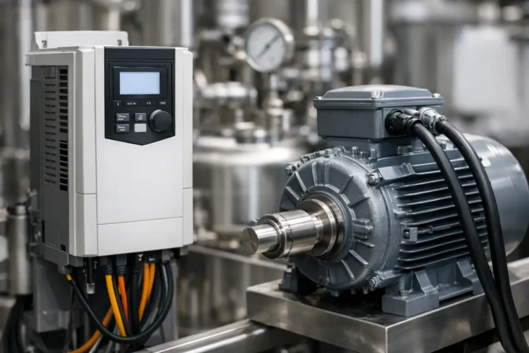 Ejemplo de integración VFD motor protección