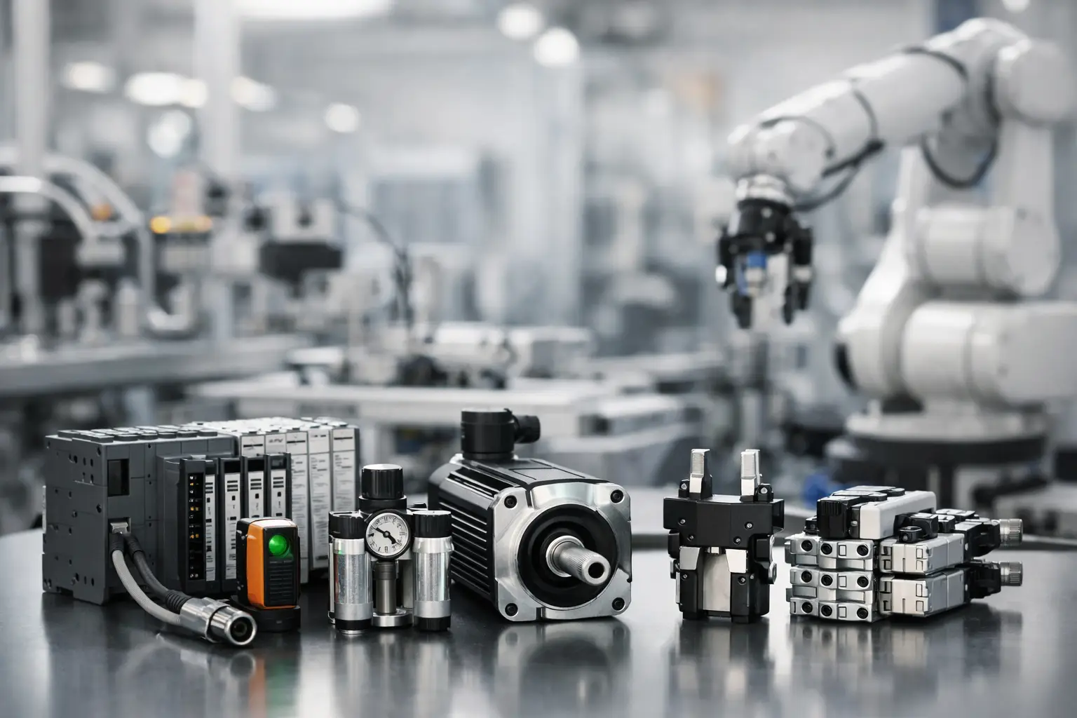 Componentes para automatización industrial clave