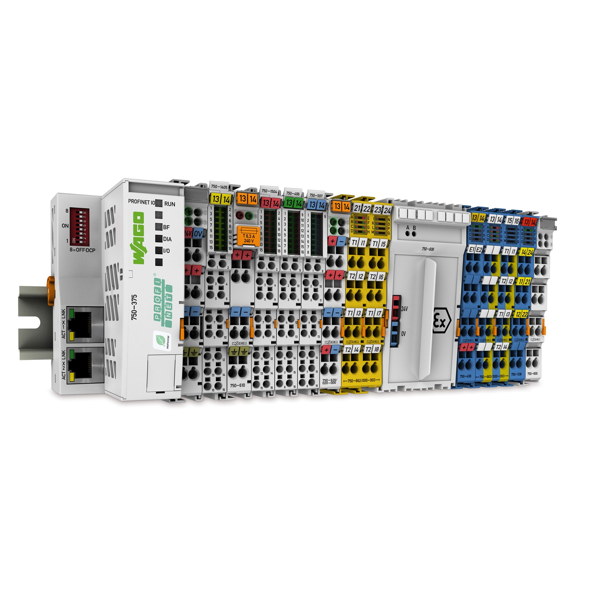 WAGO I/O System 750 — Sistema de E/S remotas modular IP20