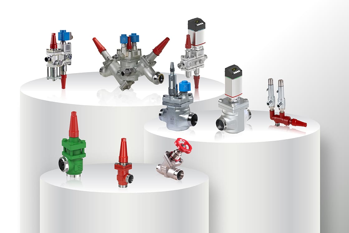 Válvulas de refrigeración industrial Danfoss