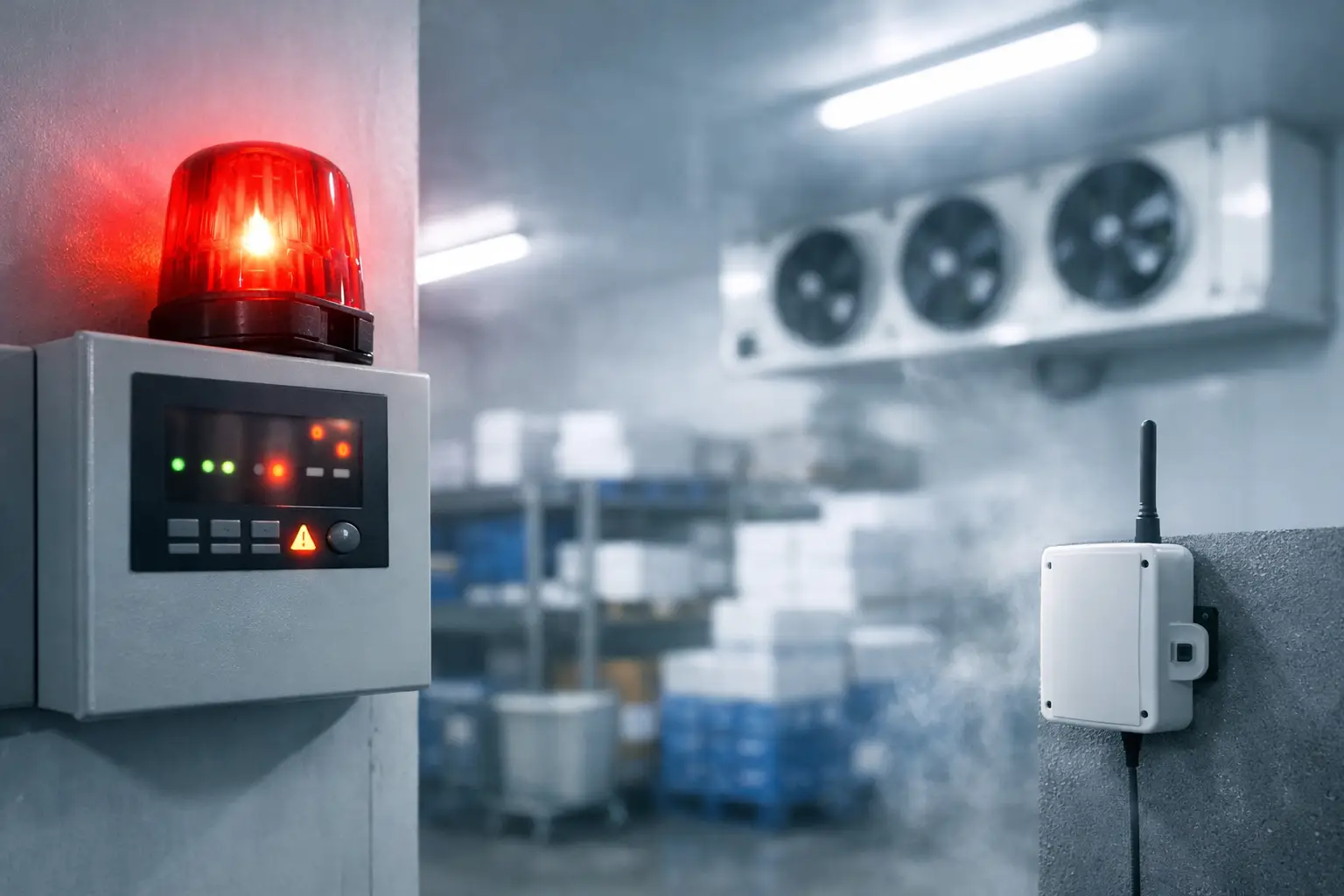 Alarmas críticas en cámaras frigoríficas y control