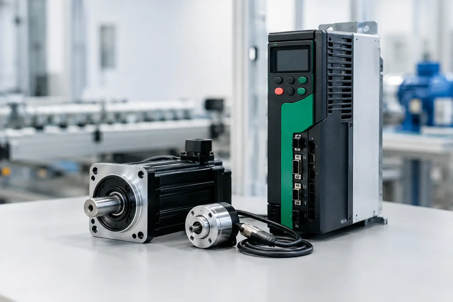 Cómo integrar un encoder con Unidrive en planta
