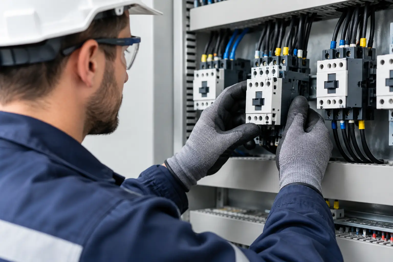Reemplazo de contactores industriales sin errores