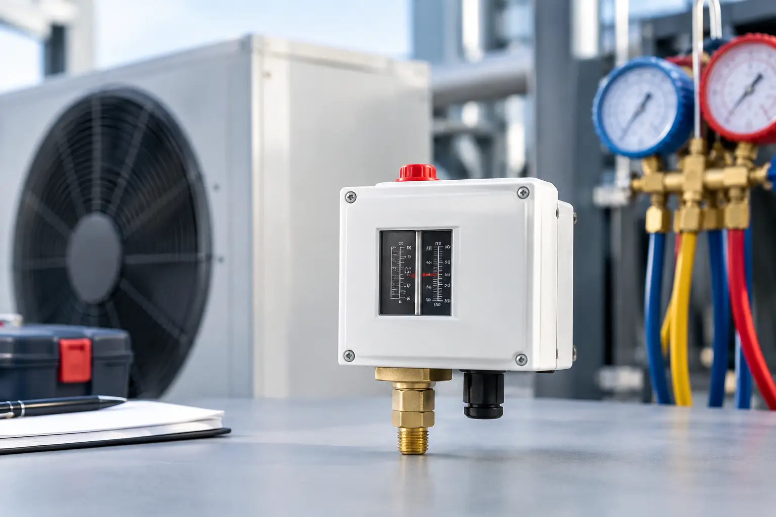 Análisis Danfoss KP para control de presión HVAC-R