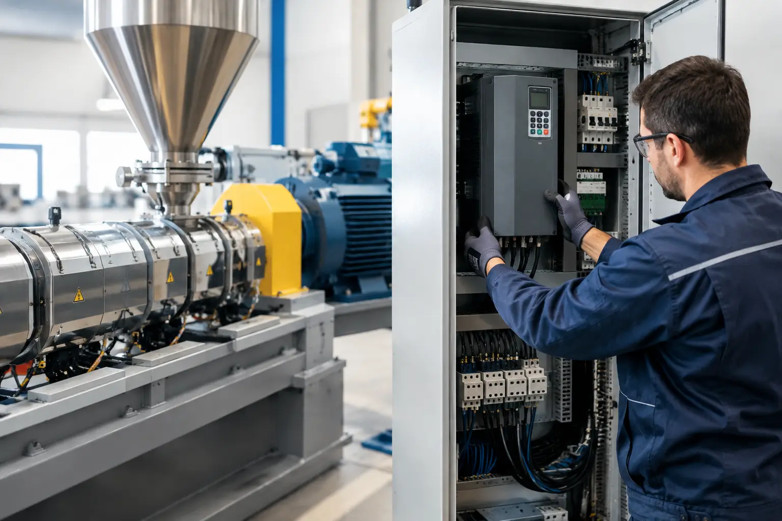 Retrofit de variador en extrusora: criterios clave